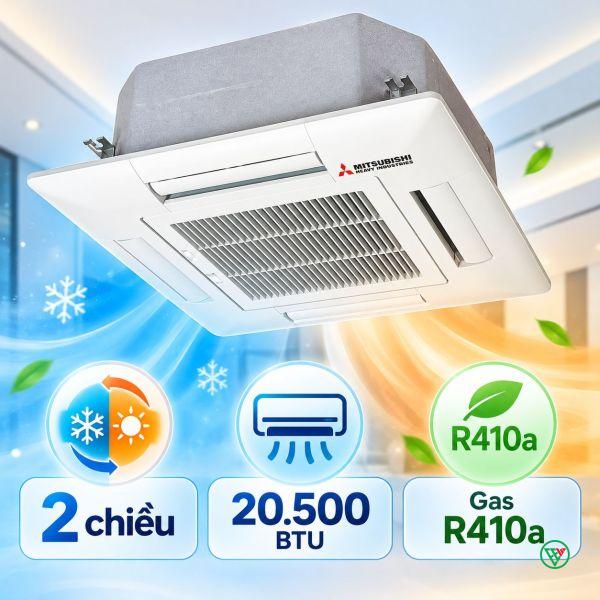 Hình ảnh minh họa: Điều Hòa Multi Mitsubishi Heavy Dàn Lạnh âm Trần 20.500btu Fdtc60vh
