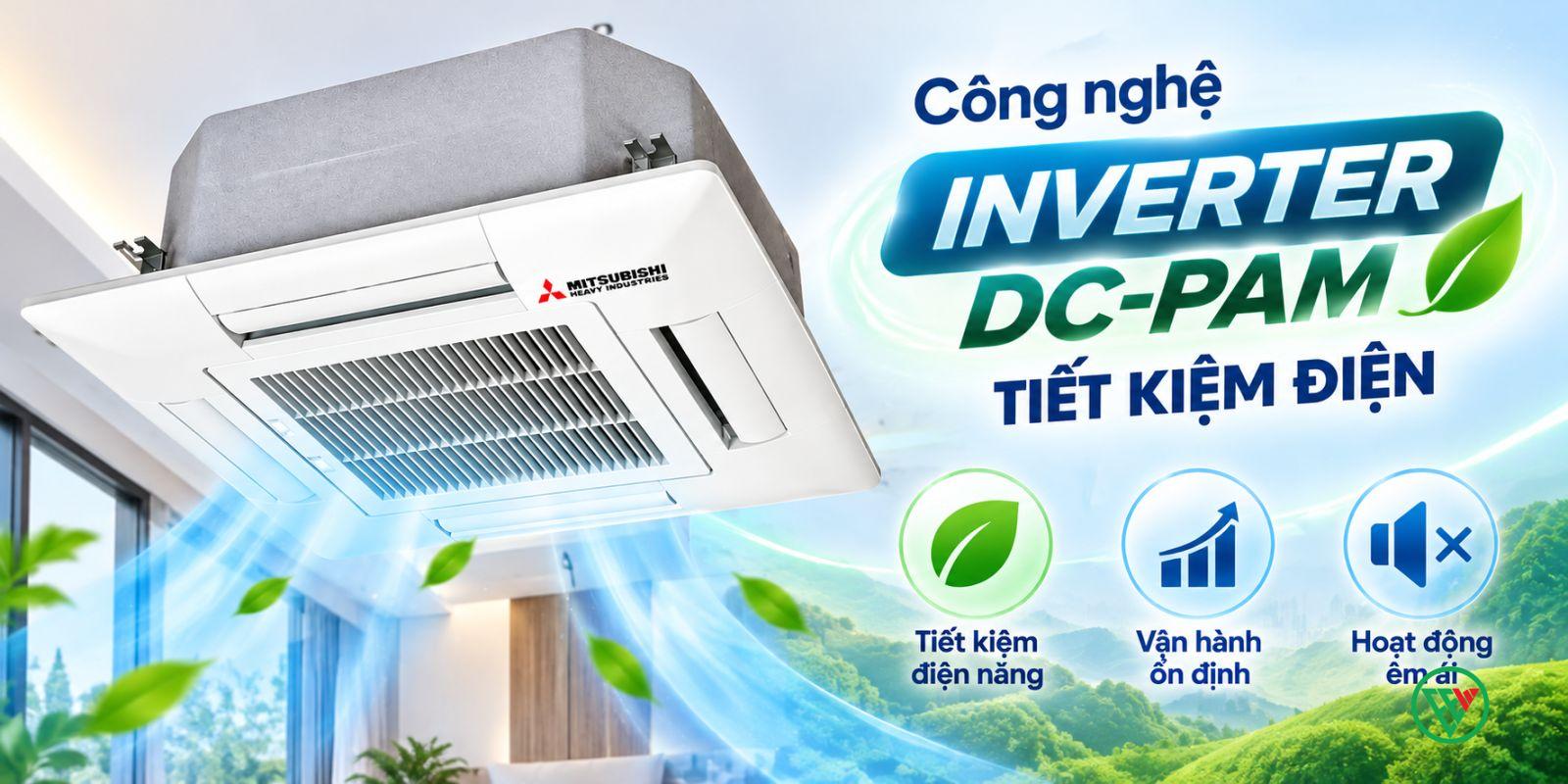 Hình ảnh minh họa: Điều Hòa Multi Mitsubishi Heavy Dàn Lạnh âm Trần 20.500btu Fdtc60vh