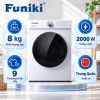 Hình ảnh minh họa: Máy Sấy Funiki Thông Hơi 8kg Hd V680aw