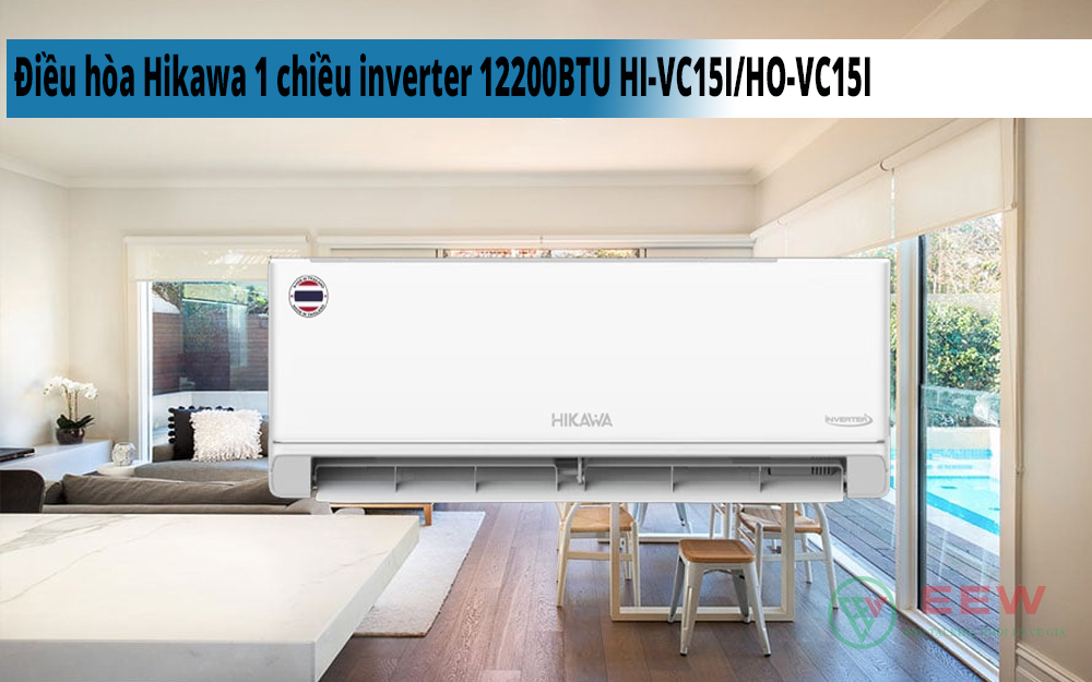 Hình ảnh minh họa: Điều Hòa Hikawa 1 Chiều Inverter 12200btu Hi-vc15i/ho-vc15i