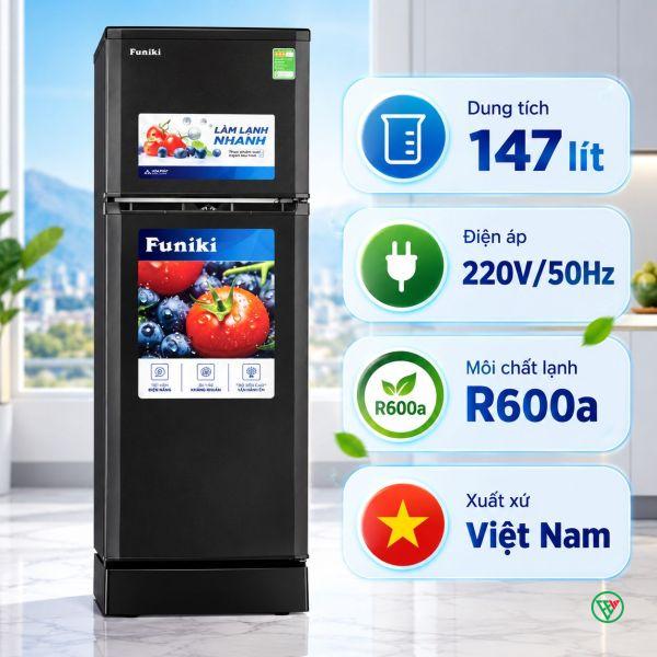 Hình ảnh minh họa: Tủ Lạnh Funiki 147 Lít Hr T6147tdg