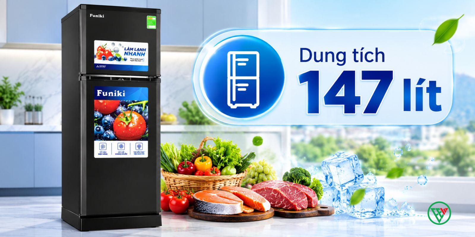 Hình ảnh minh họa: Tủ Lạnh Funiki 147 Lít Hr T6147tdg