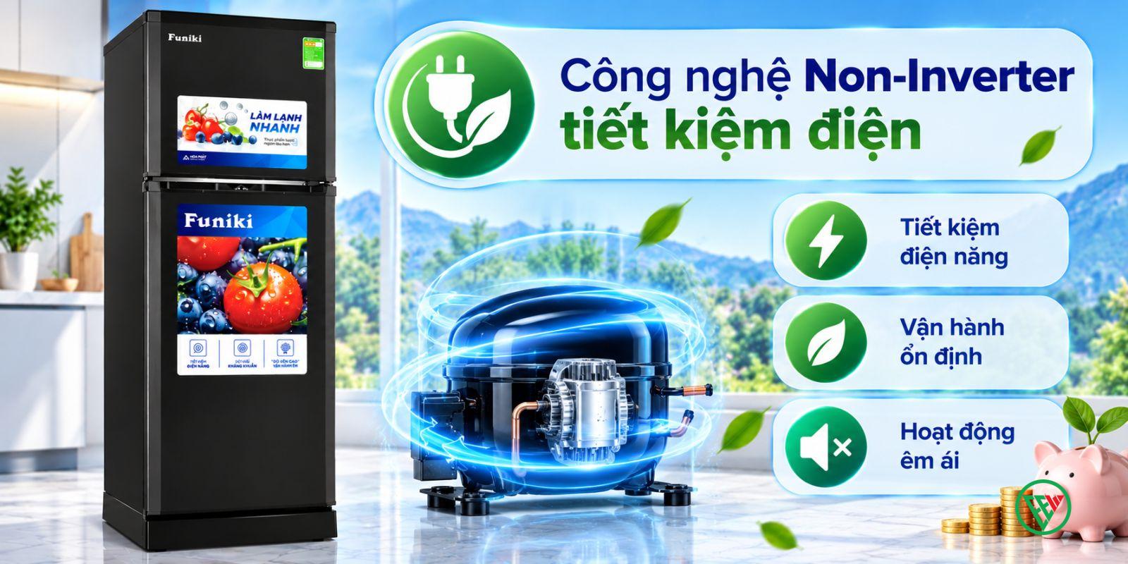 Hình ảnh minh họa: Tủ Lạnh Funiki 147 Lít Hr T6147tdg