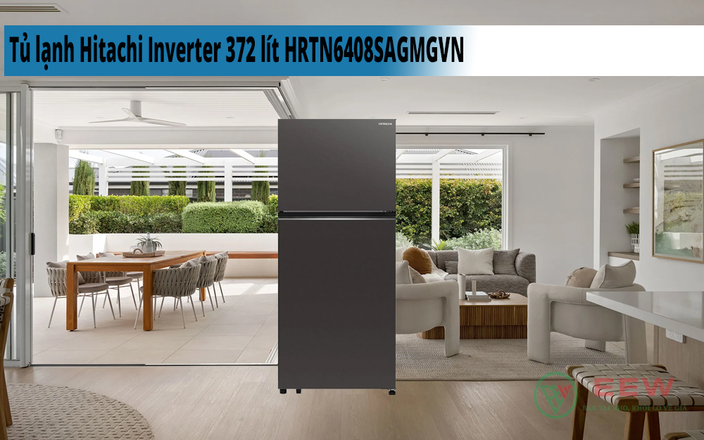 Hình ảnh minh họa: Tủ Lạnh Hitachi Inverter 372 Lít Hrtn6408sagmgvn