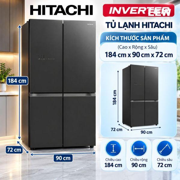 Hình ảnh minh họa: Tủ Lạnh Hitachi Inverter 569l R-wb640vgv0 Gmg