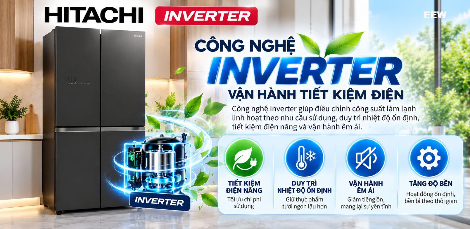 Hình ảnh minh họa: Tủ Lạnh Hitachi Inverter 569l R-wb640vgv0 Gmg