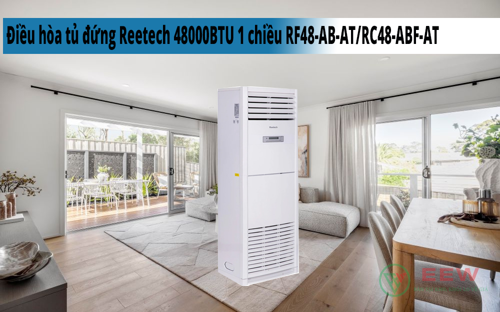 Hình ảnh minh họa: Điều Hòa Tủ đứng Reetech 48000btu 1 Chiều Rf48-ab-at/rc48-abf-at