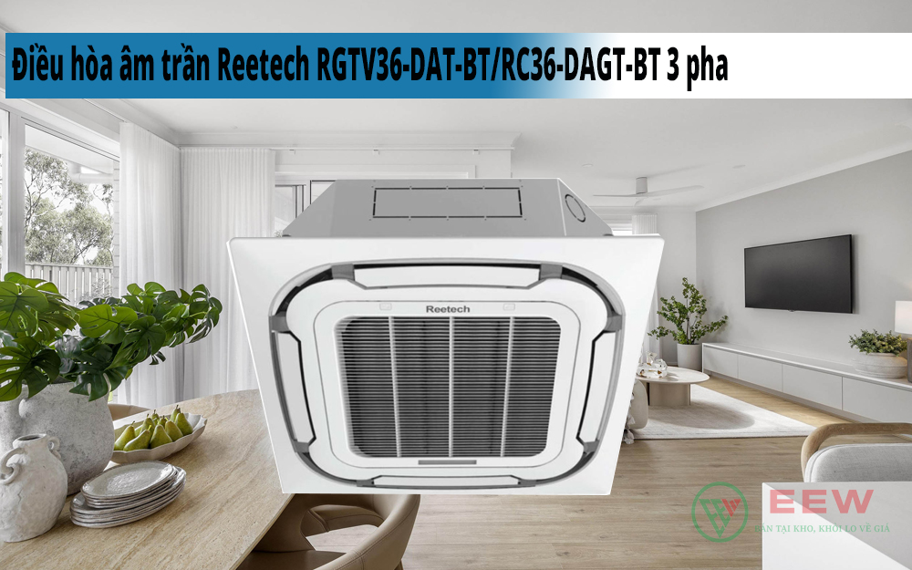 Hình ảnh minh họa: Điều Hòa âm Trần Reetech Rgtv36-dat-bt/rc36-dagt-bt 3 Pha