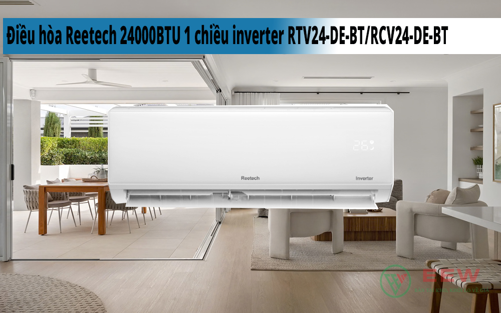 Hình ảnh minh họa: Điều Hòa Reetech 24000btu 1 Chiều Inverter Rtv24-de-bt/rcv24-de-bt