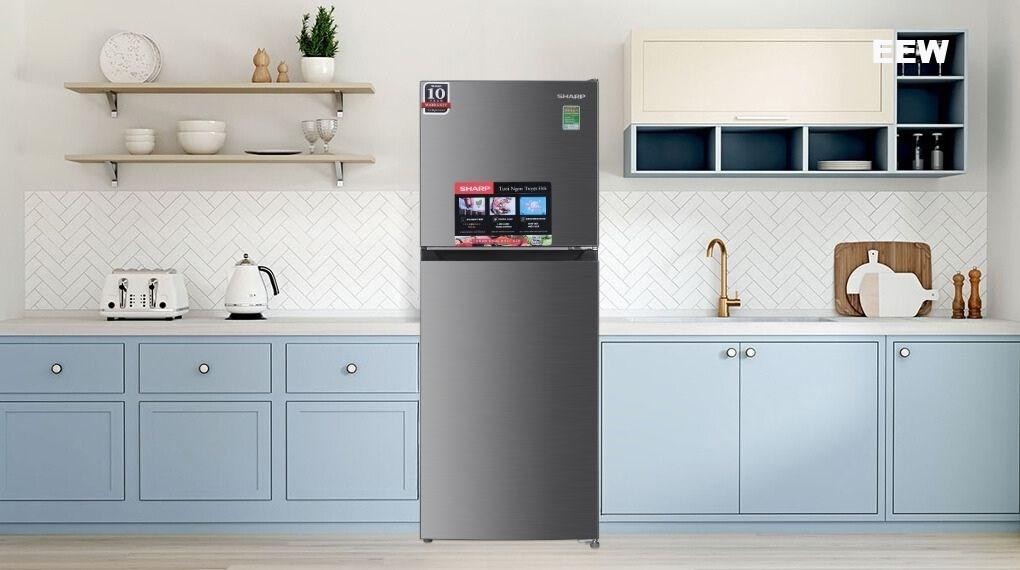 Hình ảnh minh họa: Tủ Lạnh Sharp Inverter 197 Lít Sj-x215v-sl
