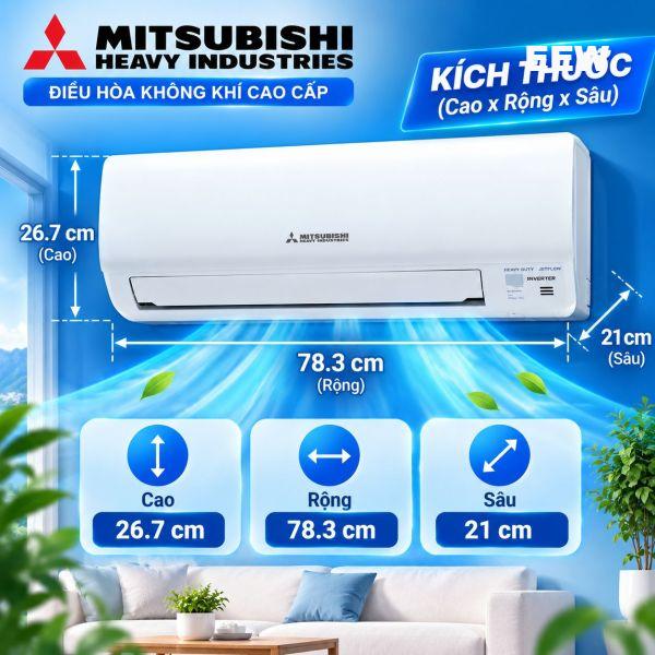 Hình ảnh minh họa: Điều Hòa Mitsubishi Heavy 18000btu 1 Chiều Inverter Srk/src-18yyp-w5