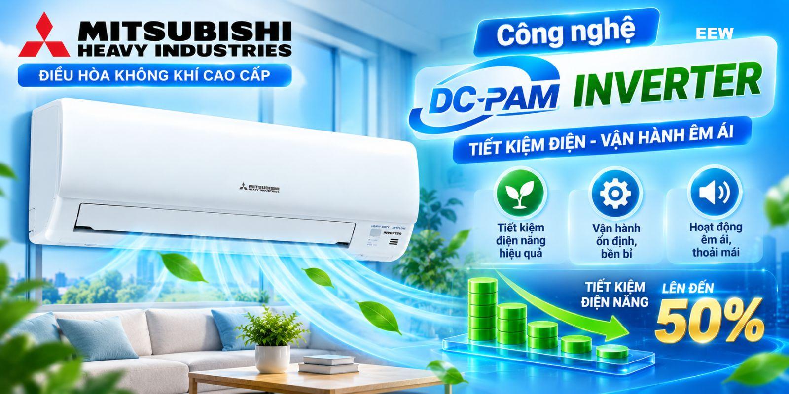 Hình ảnh minh họa: Điều Hòa Mitsubishi Heavy 18000btu 1 Chiều Inverter Srk/src-18yyp-w5