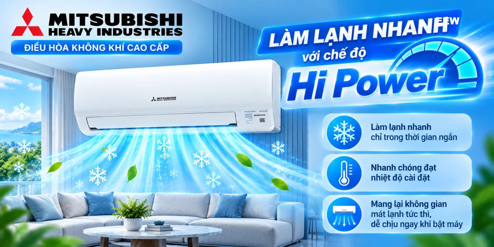 Hình ảnh minh họa: Điều Hòa Mitsubishi Heavy 18000btu 1 Chiều Inverter Srk/src-18yyp-w5