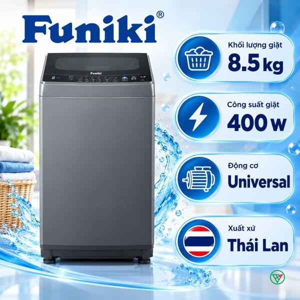 Hình ảnh minh họa: Máy Giặt Cửa Trên Funiki Hwm T685abg 8.5 Kg