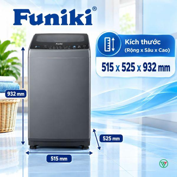 Hình ảnh minh họa: Máy Giặt Cửa Trên Funiki Hwm T685abg 8.5 Kg