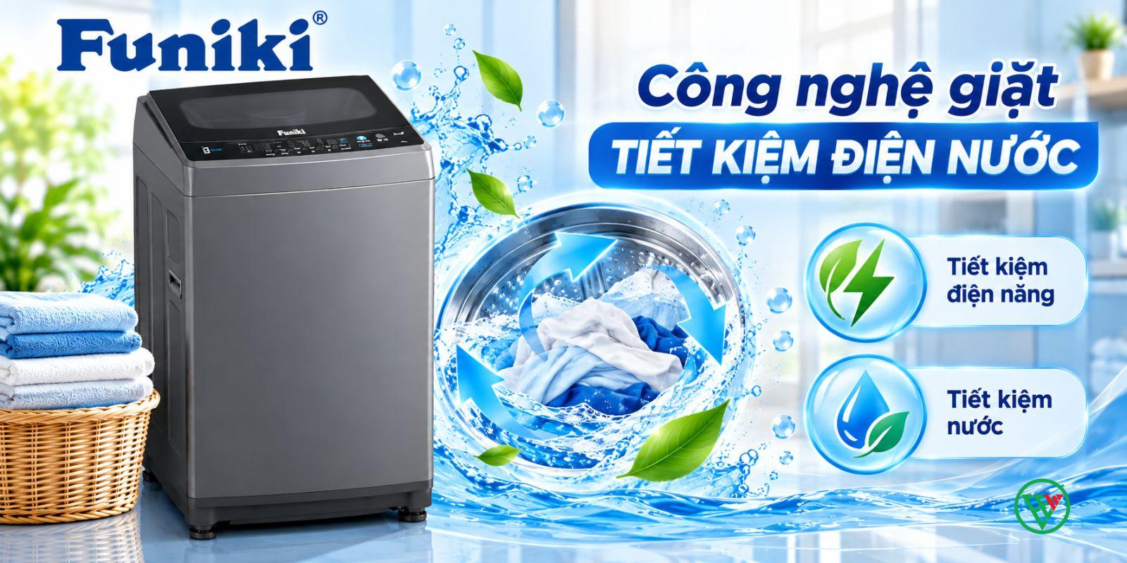 Hình ảnh minh họa: Máy Giặt Cửa Trên Funiki Hwm T685abg 8.5 Kg