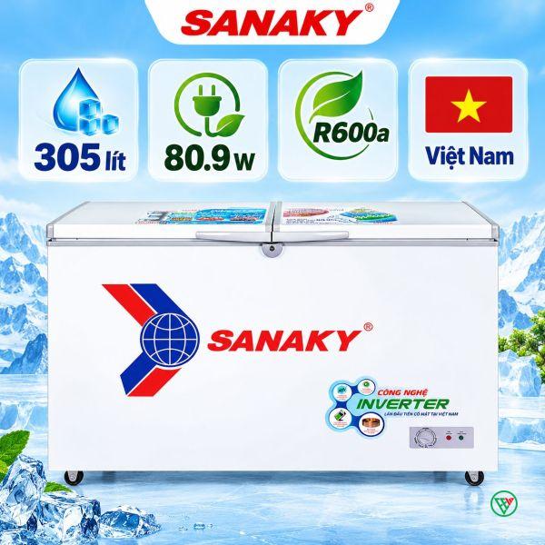 Hình ảnh minh họa: Tủ đông Sanaky Inverter 305l Vh-4099a3